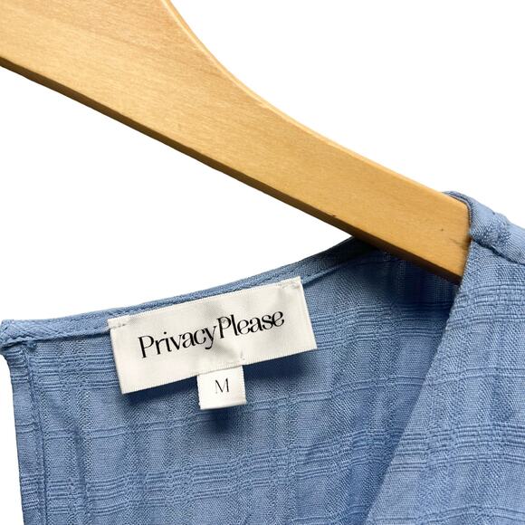 NWT Privacy Please Cardiff Rayon Jumpsuit in Blue Women’s Size Medium - Picture 5 of 10